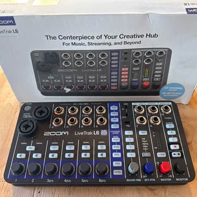 Zoom LiveTrak L6 6 Channel Digital Mixer / Recorder 2024 - Present - Black image 6
