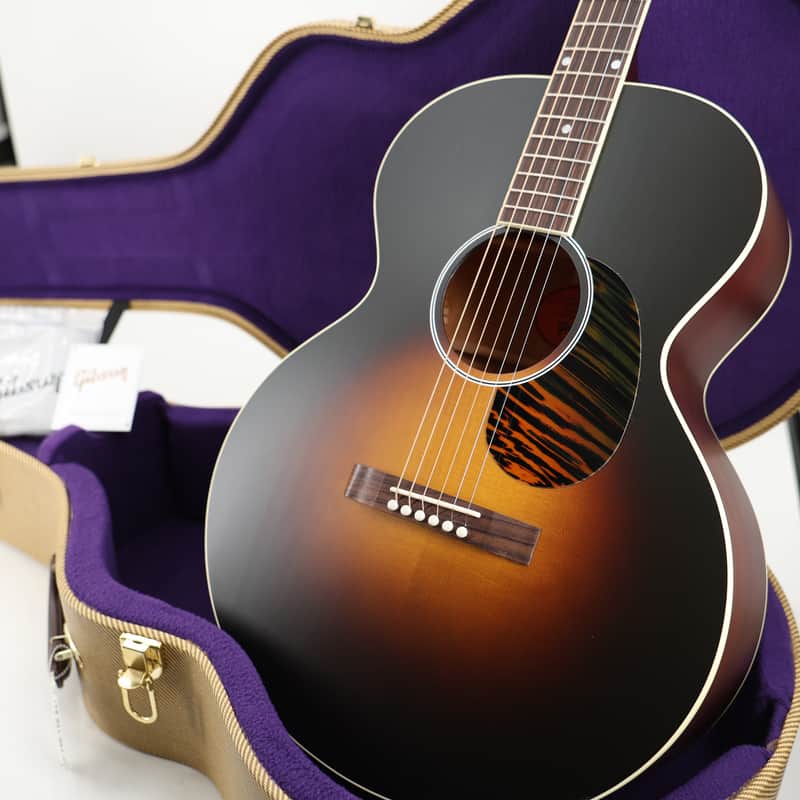 Gibson J-185 Century 12-Fret Acoustic Guitar w/ Hardshell Case - Vintage Sunburst image 1