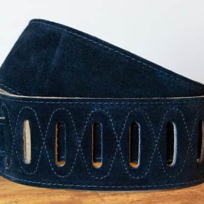 Taylor 2.5" Embroidered Suede Guitar Strap - Black image 2