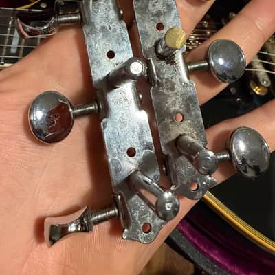 Vintage 1940 1950 Gibson Grover Open Tuning Strip for Parlor Models image 4