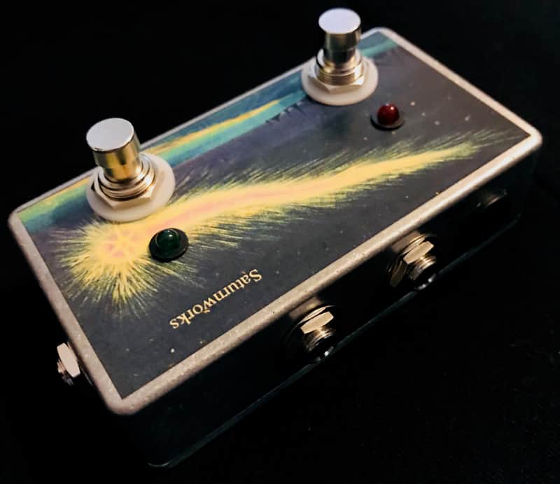 Saturnworks 2-Way Active Buffered Splitter / Buffer / Tuner out Pedal with Switches for Guitar or Bass - Handcrafted in California image 1