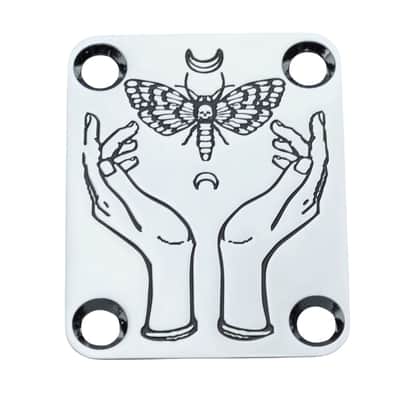 Chrome Guitar and Bass Joint Neck Plate image 2
