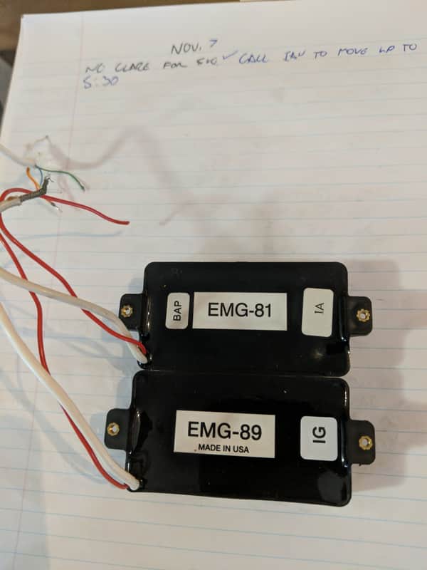 EMG EMG 81 And EMG 89. Vintage Style Wire. image 1