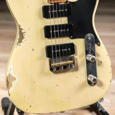 Newhall by LsL Tango 390 Chambered Swamp Ash T-Style w/ 3x P-90s – Vintage Cream image 3