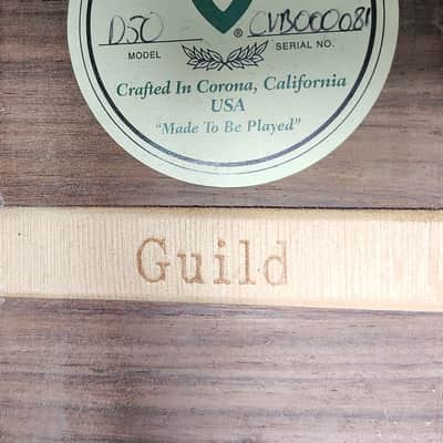 Guild D-50 USA Made Corona, California Acoustic Guitar & Hard Case