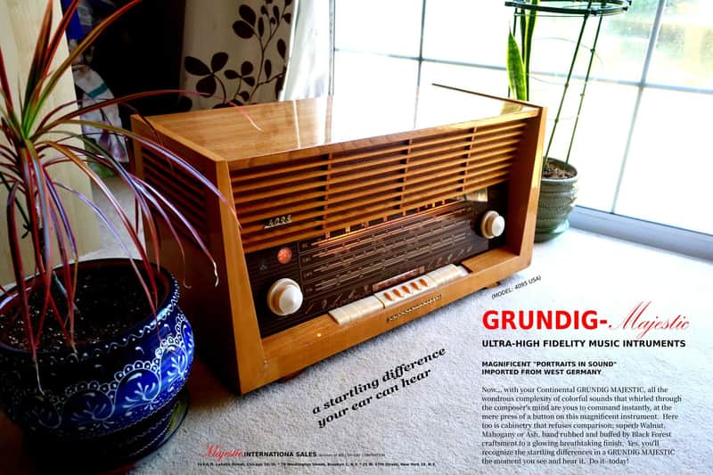 Grundig-Majestic 4095USA - AM/FM/SW Radio (1957) image 1