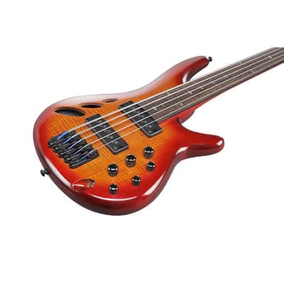 Ibanez SRD905F-BTL Brown Topaz Burst Low Gloss - 5-String Electric Bass image 2