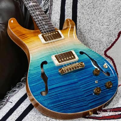 PRS Wild West Guitars 25th Anniversary Limited Run Wood Library Artist Package Hollowbody II Piezo Beach Fade (Private Stock Color) 5.50 LBS (US Only / No International Shipping) image 8