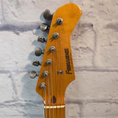 Fernandes LE-2 Stratocaster 1980s Made in Japan Sunburst Maple Neck Electric Guitar image 9