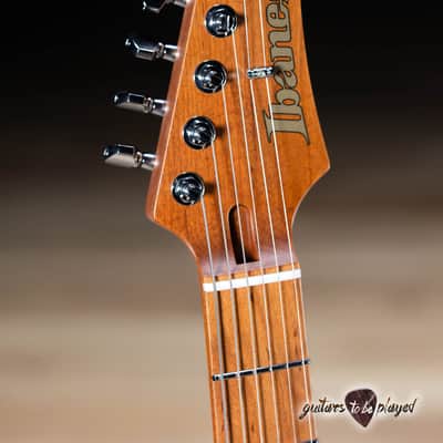 Ibanez AZ2402 Prestige HH Roasted Maple Neck w/ Case – Apple Green Metallic image 5