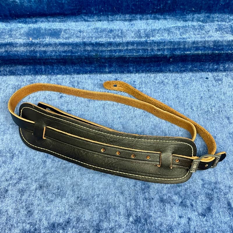 Vintage 1960's Fender Logo Leather Guitar Strap  Strat-Tele  Case Candy image 1