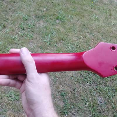 Mosrite Bluesbender Red Husk Body and Neck Vintage image 8