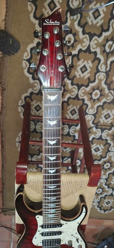 Schecter Diamond Series 7 String, Figured top, gorgeous guitar, all stock