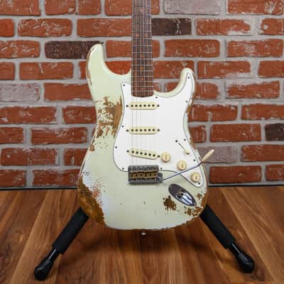 Fender Custom Shop 30th Anniversary 1960 Stratocaster Heavy Relic #56 Summer Event Limited Edition Super Faded Aged Sonic Blue 2017 w/OHSC image 4