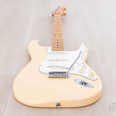 1996 Fender Custom Edition Yngwie Malmsteen Stratocaster ST72-140YM Yellow White w/ Dimarzio, Case & Hangtag, Japan MIJ image 12