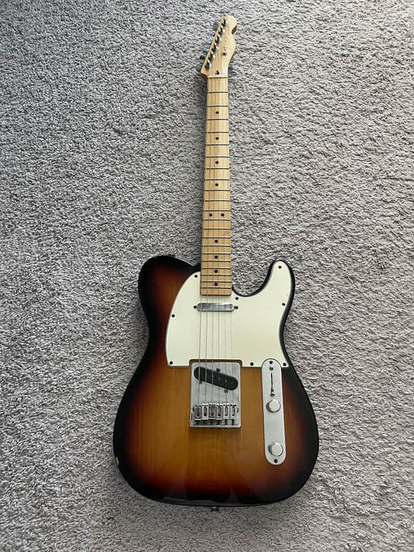 Fender Standard Telecaster 2012 Sunburst MIM Maple Fretboard Guitar + Gig Bag image 1