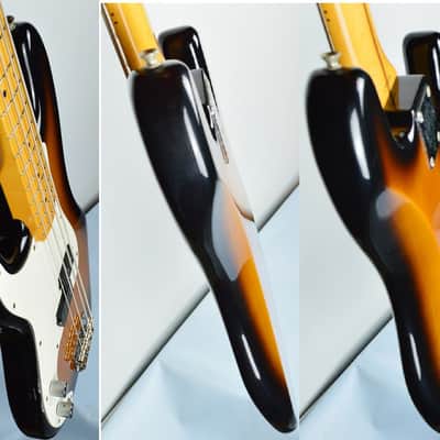 Fender '57 Reissue Precision Bass LEFT Hand 1994 3-Color Sunburst GAUCHER image 4