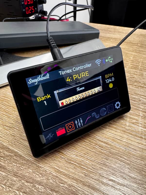 Rev-D MIDI Touch Desktop Controller for TONEX One, TONEX Pedal & Valeton GP - Bluetooth MIDI & 9V Power Hub⁠ image 1