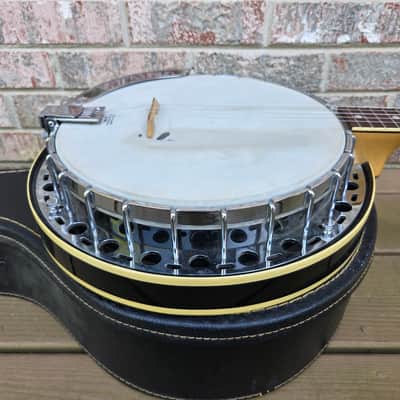 Vintage 1973 Fender Allegro 5-String Resonator Banjo w/ Chipboard Case! image 6