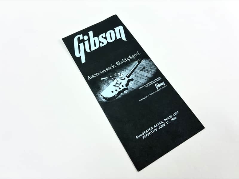 Gibson Suggested Retail Price List – June 15, 1983 image 1