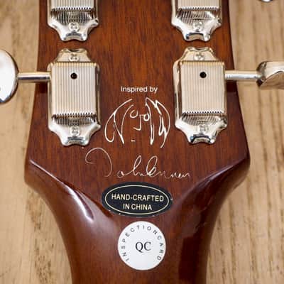 2009 Epiphone Inspired by John Lennon Casino Sunburst w/ Case, Gibson USA P-90s image 6