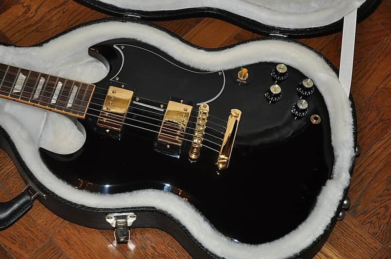 Gibson SG '61 Reissue 2007 - Black with Gold Hardware - Guitar of the Week #6 - Excellent - OHSC image 1