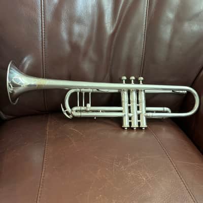 Buescher Model 9 Bb Trumpet (1921) (rare mute) (silver plated) (gold wash bell) (LP) SN 81491 image 6