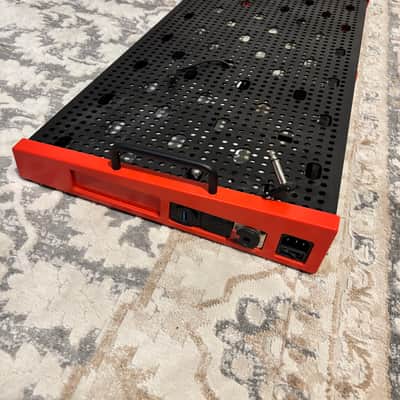 Temple Audio DUO-24-TR Duo 24 Pedalboard - Temple Red - with extras image 4