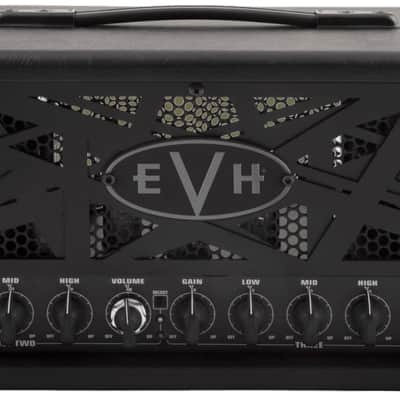 EVH 5150III Stealth Electric Guitar Tube Head, 50W, Stealth Black image 1