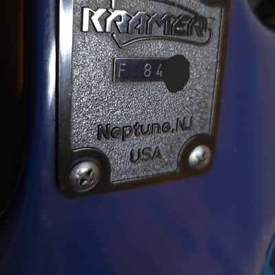 Kramer Nightswan 1989 Lightning graphic guitar Vintage Original Floyd  F serial EXCELLENT!!! image 13