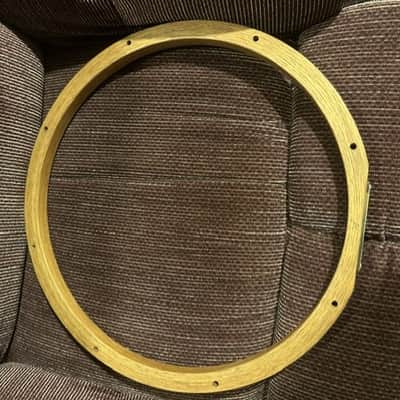 BRO Creation 14" WOOD OAK SNARE HOOPS PAIR - 8 HOLE image 4