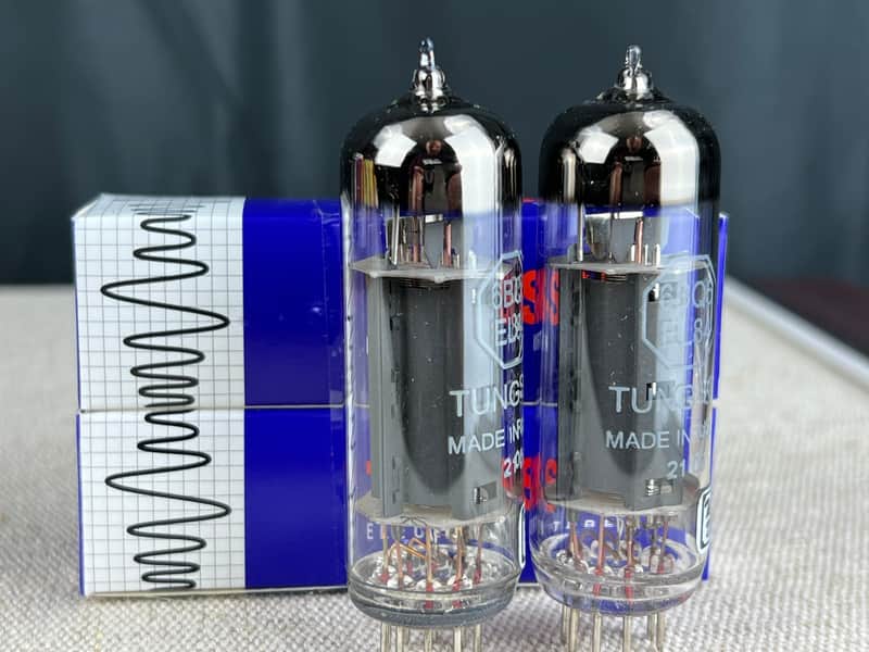 Tung-sol New Matched Pair (2) Tung-Sol EL84 Vacuum Tubes  El84 matched pair image 1