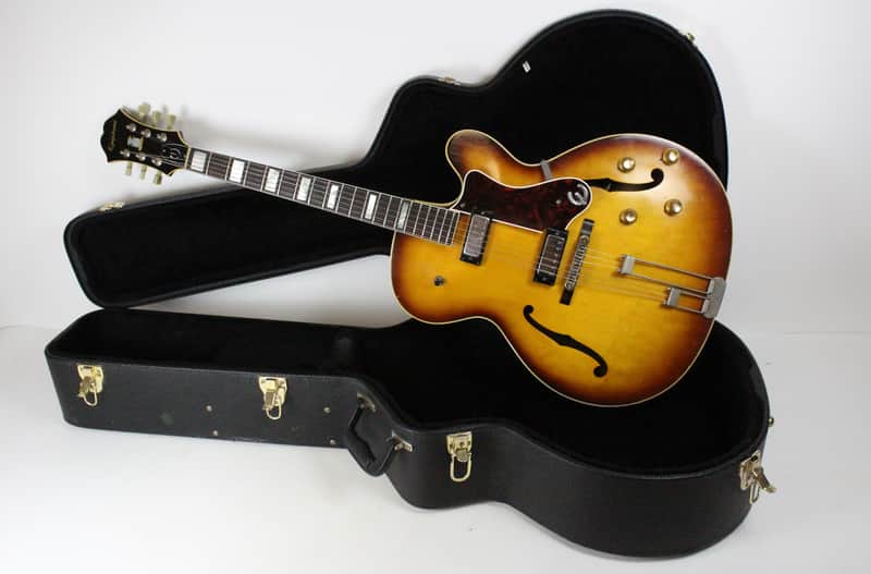 RARE 1966 Vintage Epiphone Broadway E252 Archtop Guitar Sitka Spruce/Maple/Brasilian Rosewood Mini-Humbuckers USA 1960s image 1