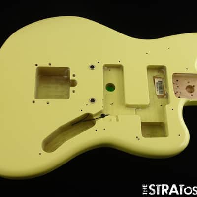 Fender Player II Jaguar Series BODY, Modern Guitar Parts Alder Hialeah Yellow image 1