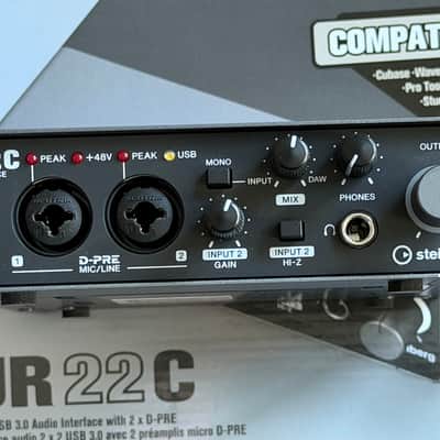 Steinberg UR22C USB 3.0 Audio Interface 2019 - 2020 - Black image 1