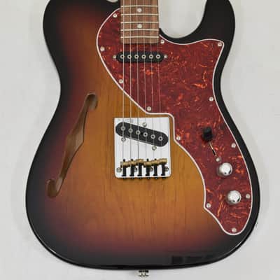 G&L USA ASAT Classic Thinline Build to Order Guitar 3 Tone Sunburst image 2