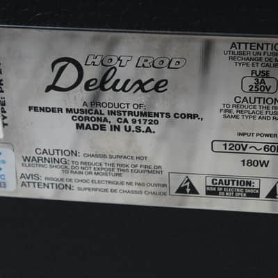 Fender 1997 Hot Rod Deluxe Electric Guitar Combo Amplifier w Cover & Footswitch image 10