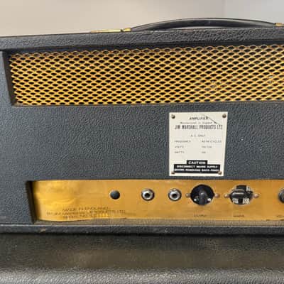 Marshall JTM50 "Black Flag" 1987 Lead 2-Channel 50-Watt Guitar Amp Head - 1967 - Black image 7