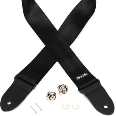 Dunlop SLST001 Straplok Pak Nickel Dual Design Straplok and Strap Bundle image 2