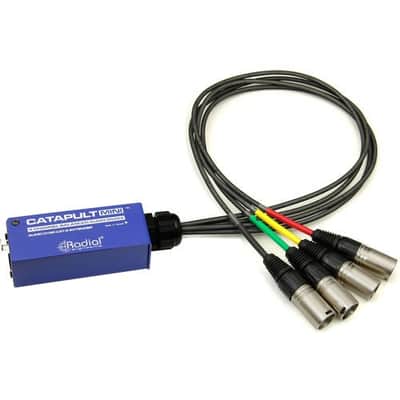 Radial Engineering Catapult MINI RX 4ch cat-5 Mini Breakout Box to XLR-M Tails image 4