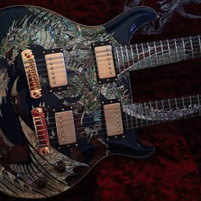PRS Paul Reed Smith 20th Anniversary Dragon Doubleneck Whale Blue image 16
