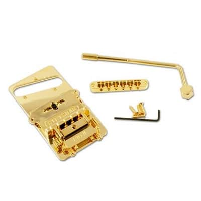 Stetsbar Tremolo Pro II gold Tremolo Fits Fender and other Telecasters Bolt-On No mods needed image 2