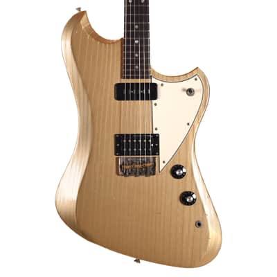 Novo Voltur V2 Shoreline Gold Light Distress w/ Fralin Unbucker & Lollar Staple P-90 Pickups (Serial #26984) image 2