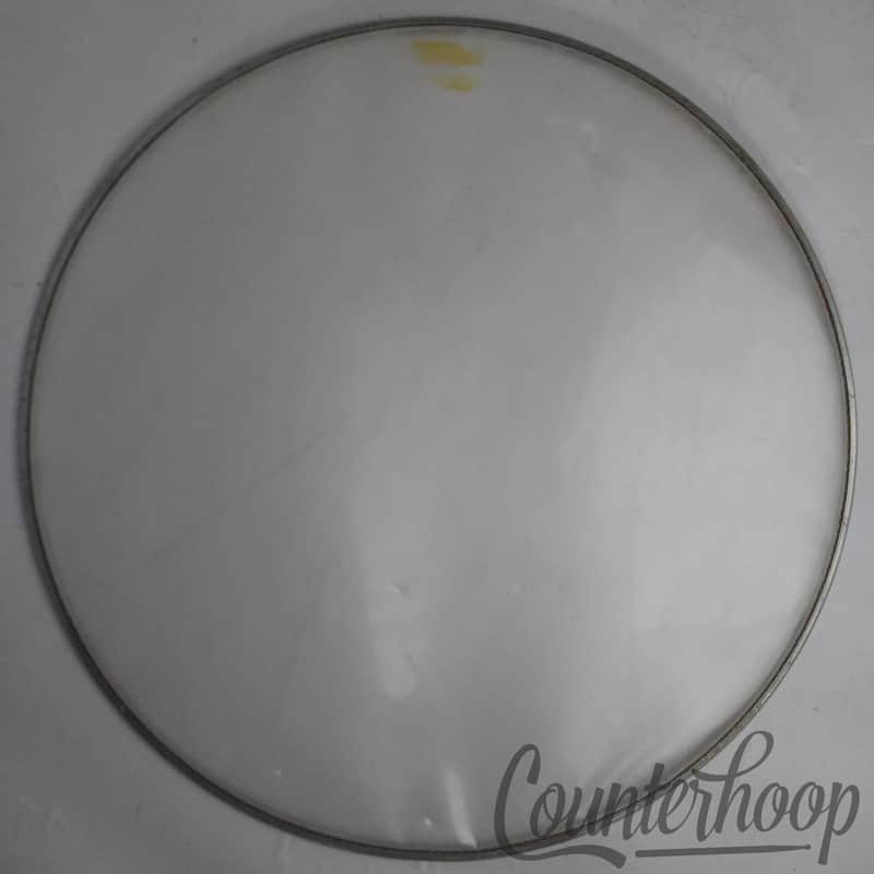 Ludwig 16"Weather Master Snare Drum Resonant Thin Head Parade Marching Script US image 1