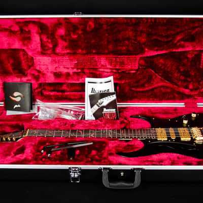 Ibanez Steve Vai Signature PIA3761 Electric Guitar - Onyx Black Surreal Black Dual Fade Gloss image 2