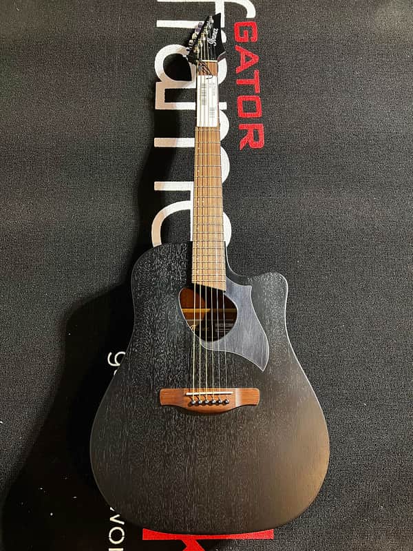 Ibanez Altstar Acoustic Electric Guitar Wheathered - Black (ALT20WK) image 1