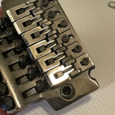 1990's Korean Ibanez RG Series LO-TRS II Cosmo Black Floyd Rose Tremolo Bridge Vibrato & Arm image 16