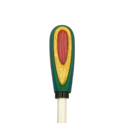 King David 14" White Tip Pear Rainbow Handle image 2
