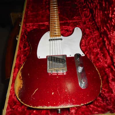 Fender Custom Shop 1958 Reissue Telecaster Heavy Relic 2008 - Red Sparkle image 4
