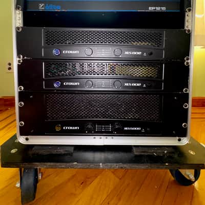 Immagine Professional Audio Power Amp Rack – Crown XLS 602/802/5000 + Furman – MCM Rolling Case - 1
